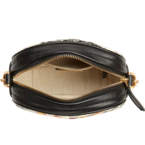 Authentic TORY BURCH Leather/Colorfull tweed top zip Crosby - Picture 16 of 16